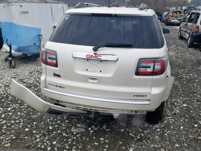 1GKKVTKD0FJ287987 - 2015 GMC ACADIA DEN WHITE photo 9