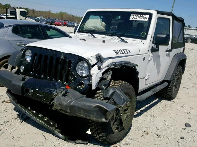 1C4AJWAG7JL835769 - 2018 JEEP WRANGLER S WHITE photo 2