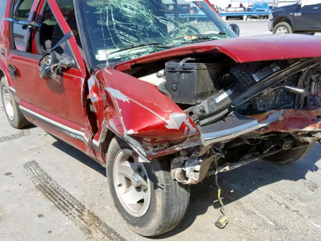 1GNCS13W7S2234860 - 1995 CHEVROLET BLAZER BURGUNDY photo 10