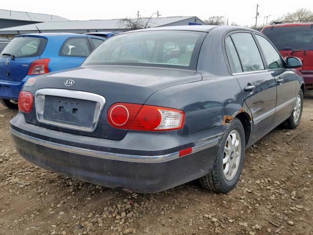 KNALD124645045263 - 2004 KIA AMANTI GRAY photo 4