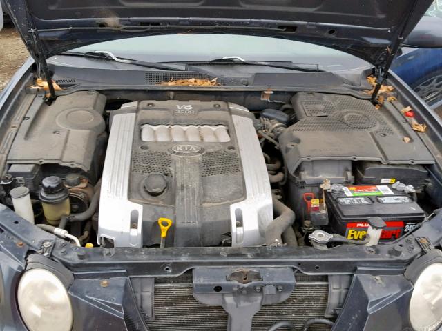 KNALD124645045263 - 2004 KIA AMANTI GRAY photo 7