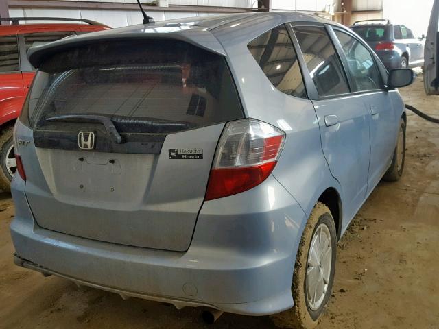 JHMGE87519S810298 - 2009 HONDA FIT LX BLUE photo 4