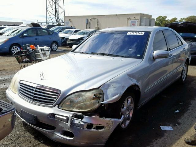 WDBNG75JX1A215469 - 2001 MERCEDES-BENZ S 500 SILVER photo 2