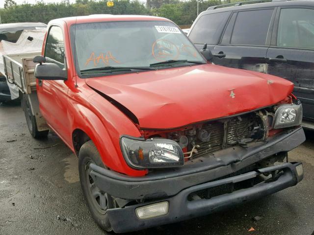 5TENL42NX1Z729704 - 2001 TOYOTA TACOMA RED photo 1