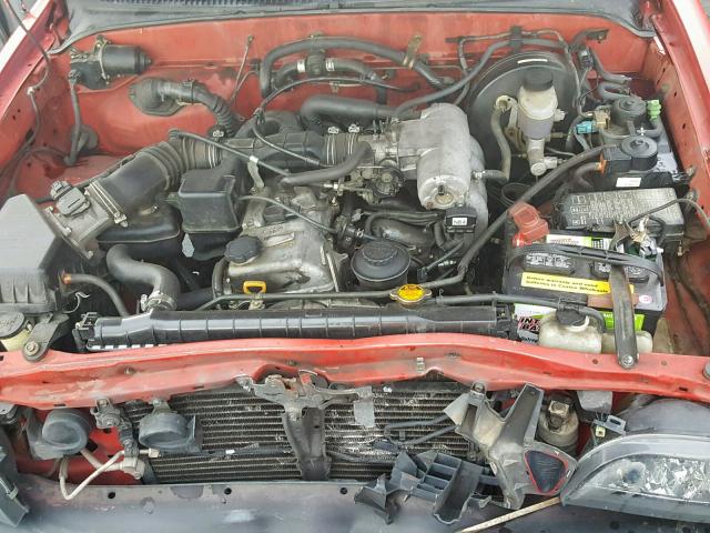 5TENL42NX1Z729704 - 2001 TOYOTA TACOMA RED photo 7