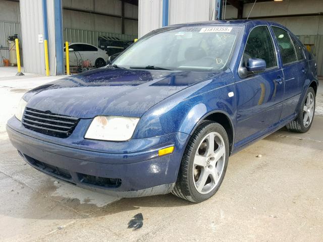 3VWVH69M23M186095 - 2003 VOLKSWAGEN JETTA GLI BLUE photo 2