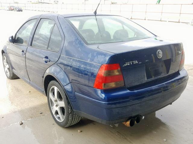 3VWVH69M23M186095 - 2003 VOLKSWAGEN JETTA GLI BLUE photo 3