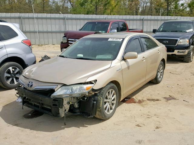 4T1BB3EK9BU134544 - 2011 TOYOTA CAMRY HYBR GOLD photo 2