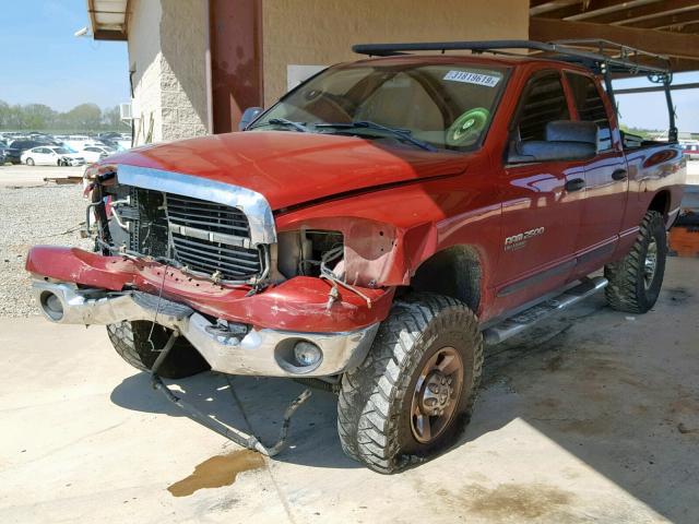 1D7KS28C56J182929 - 2006 DODGE RAM 2500 S RED photo 2