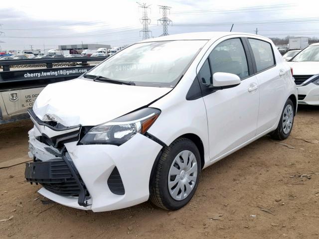 VNKKTUD31HA079798 - 2017 TOYOTA YARIS L WHITE photo 2