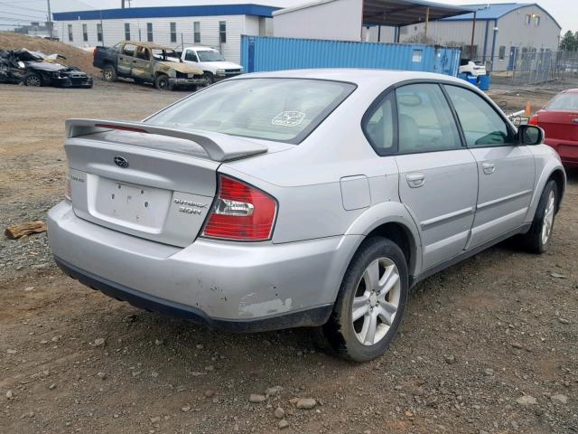 4S4BL84C854207914 - 2005 SUBARU LEGACY OUT SILVER photo 4