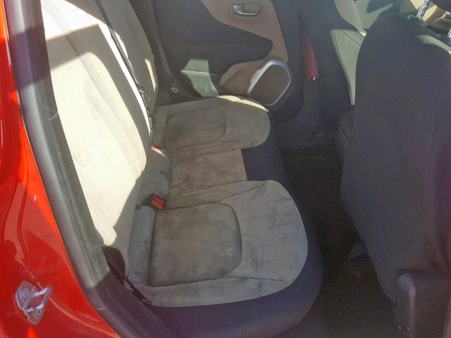 ZACCJAAH0FPB71428 - 2015 JEEP RENEGADE S RED photo 6
