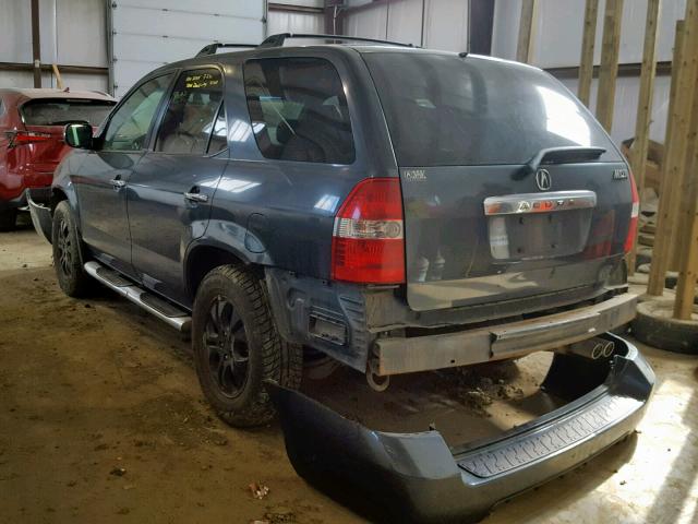 2HNYD18693H002670 - 2003 ACURA MDX TOURIN GRAY photo 3