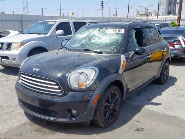 WMWZB3C56BWH95498 - 2011 MINI COOPER COU BLACK photo 2