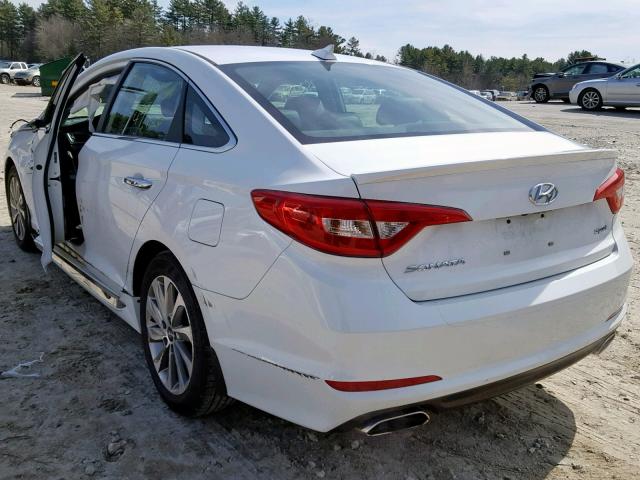 5NPE34AF9HH564509 - 2017 HYUNDAI SONATA SPO WHITE photo 3