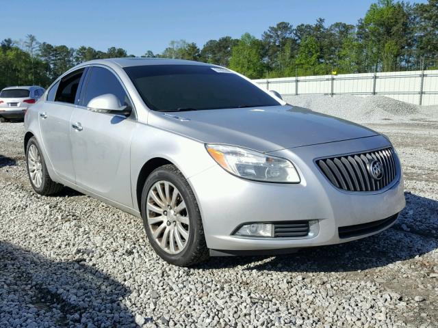 2G4GS5EV4D9247362 - 2013 BUICK REGAL PREM SILVER photo 1