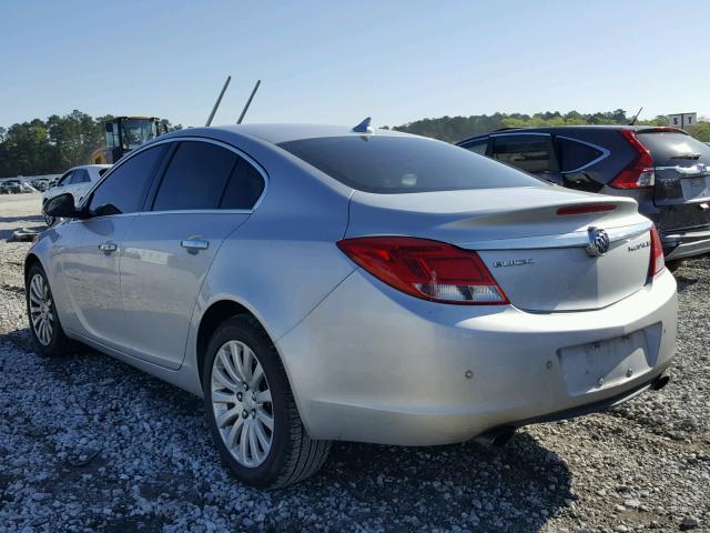 2G4GS5EV4D9247362 - 2013 BUICK REGAL PREM SILVER photo 3