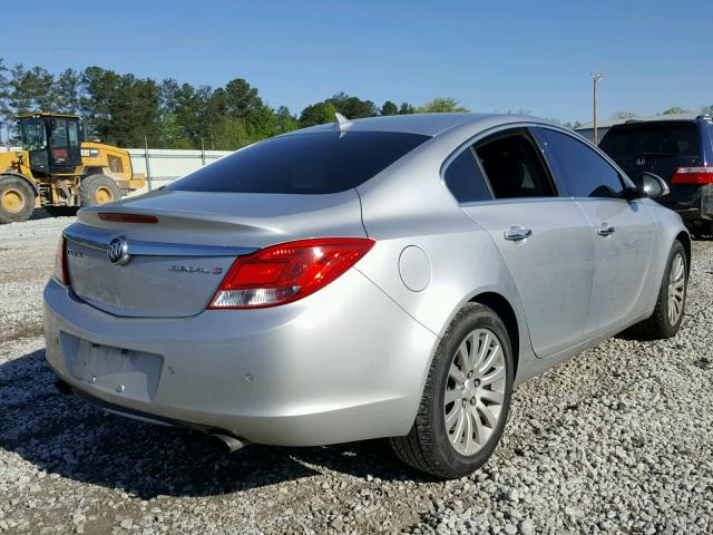 2G4GS5EV4D9247362 - 2013 BUICK REGAL PREM SILVER photo 4