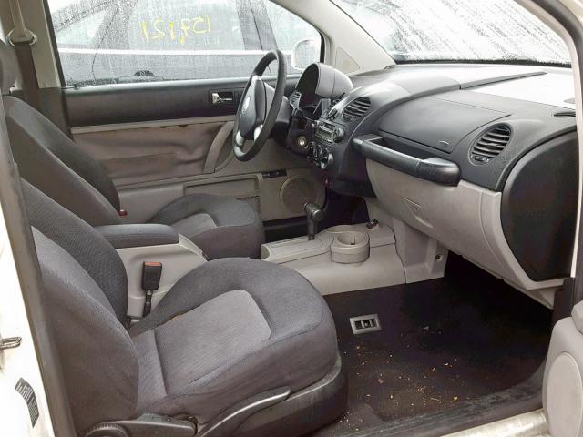 3VWCK21C73M444728 - 2003 VOLKSWAGEN NEW BEETLE თეთრი ფოტო 5