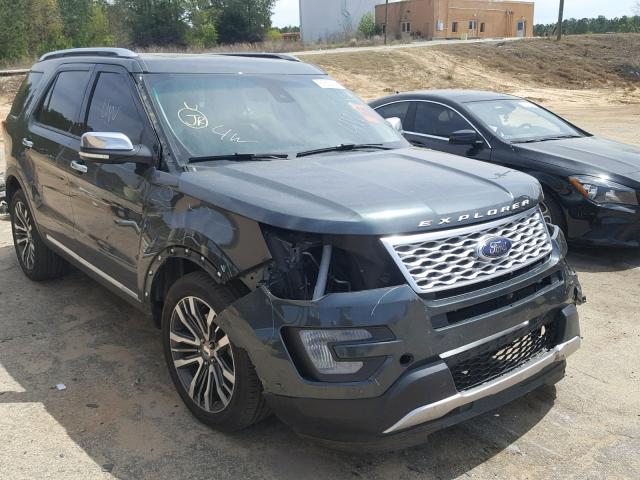 1FM5K8HT8GGB25421 - 2016 FORD EXPLORER P GREEN photo 1