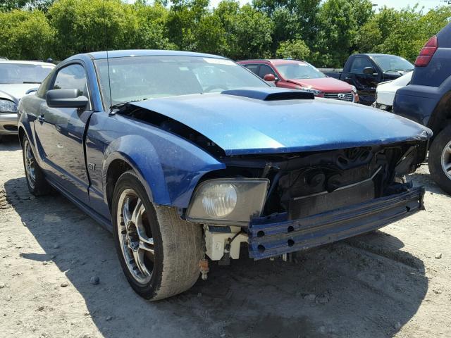 1ZVHT82H885121883 - 2008 FORD MUSTANG GT BLUE photo 1