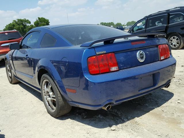 1ZVHT82H885121883 - 2008 FORD MUSTANG GT BLUE photo 3