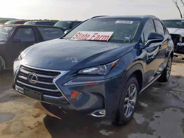 JTJYARBZ6F2018559 - 2015 LEXUS NX 200T BLUE photo 2