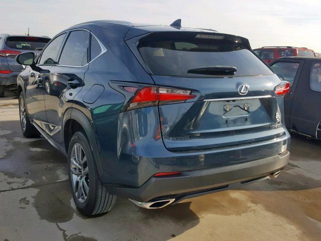 JTJYARBZ6F2018559 - 2015 LEXUS NX 200T BLUE photo 3