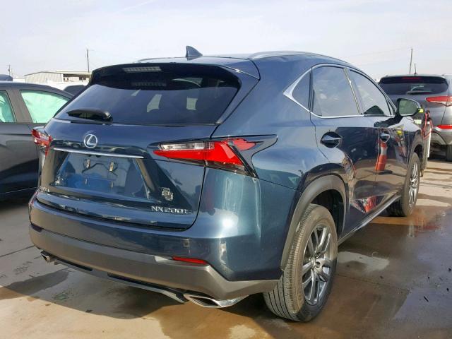 JTJYARBZ6F2018559 - 2015 LEXUS NX 200T BLUE photo 4