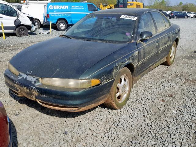 1G3WS52H2XF373987 - 1999 OLDSMOBILE INTRIGUE G GREEN photo 2