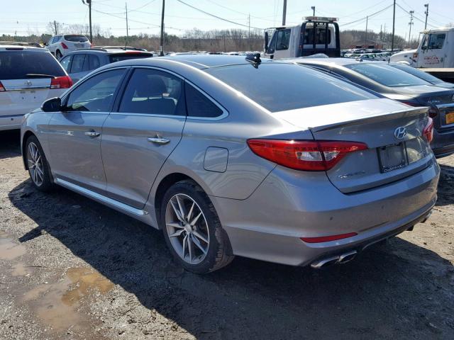 5NPE34AB1FH075421 - 2015 HYUNDAI SONATA SPO SILVER photo 3