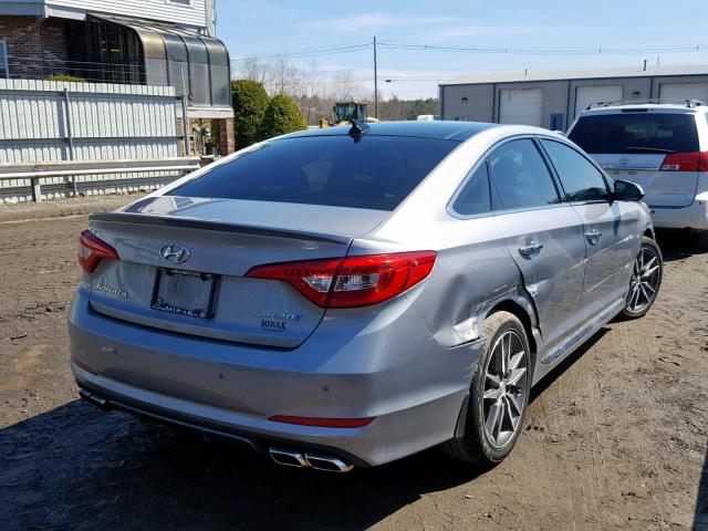 5NPE34AB1FH075421 - 2015 HYUNDAI SONATA SPO SILVER photo 4