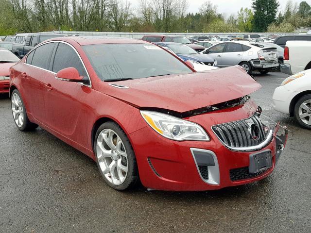 2G4GT5GX6F9164188 - 2015 BUICK REGAL GS RED photo 1