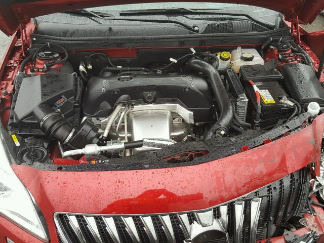 2G4GT5GX6F9164188 - 2015 BUICK REGAL GS RED photo 7