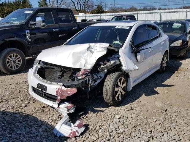 3N1AB6AP3CL644809 - 2012 NISSAN SENTRA 2.0 WHITE photo 2