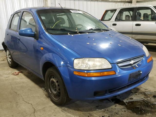 KL1TD626X4B142203 - 2004 CHEVROLET AVEO BLUE photo 1