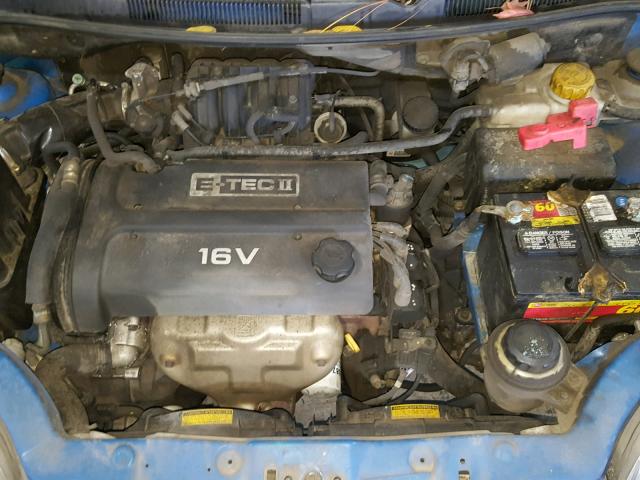 KL1TD626X4B142203 - 2004 CHEVROLET AVEO BLUE photo 7