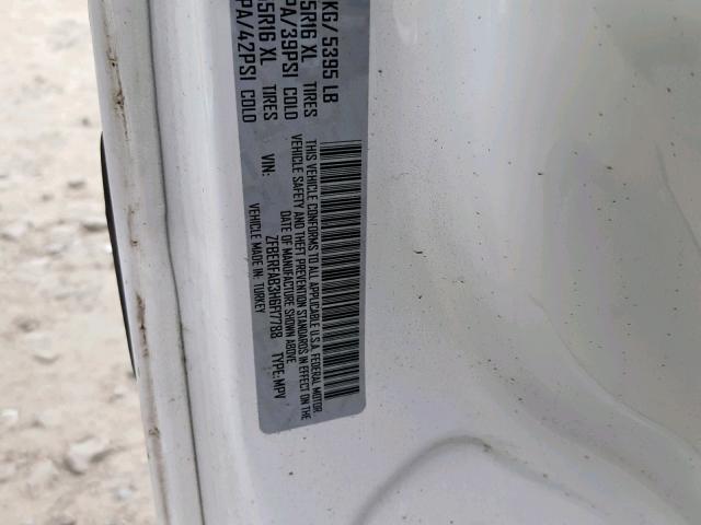 ZFBERFAB3H6F17788 - 2017 RAM PROMASTER 白色 照片 10