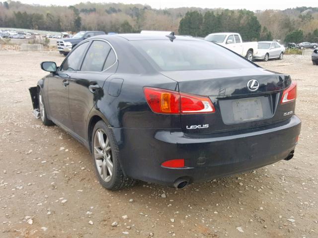 JTHBK262895095168 - 2009 LEXUS IS 250 BLACK photo 3