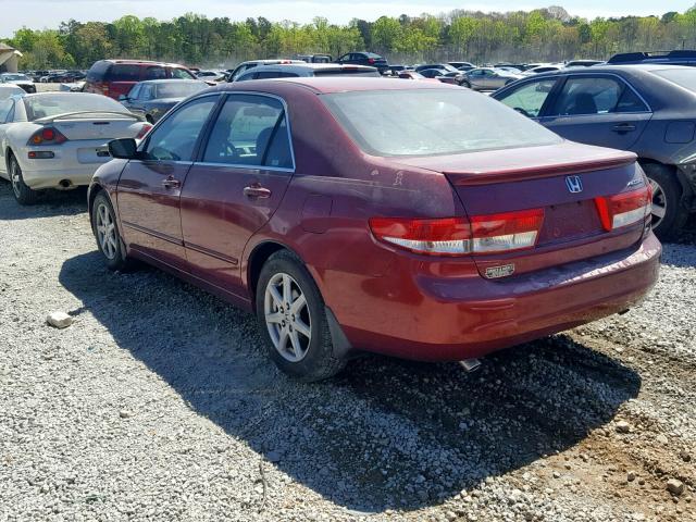 1HGCM66583A040706 - 2003 HONDA ACCORD MAROON photo 3