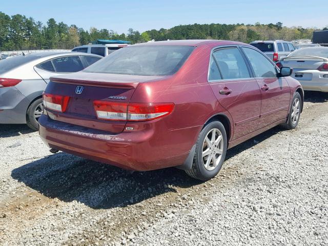 1HGCM66583A040706 - 2003 HONDA ACCORD MAROON photo 4