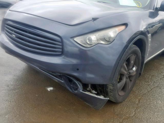 JNRAS18W89M158203 - 2009 INFINITI FX35 GRAY photo 9