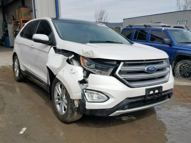 2FMPK4J81GBB19605 - 2016 FORD EDGE SEL WHITE photo 1