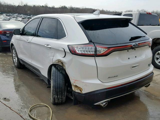 2FMPK4J81GBB19605 - 2016 FORD EDGE SEL WHITE photo 3