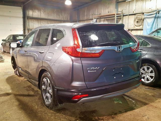 7FARW2H81JE045998 - 2018 HONDA CR-V EXL GRAY photo 3