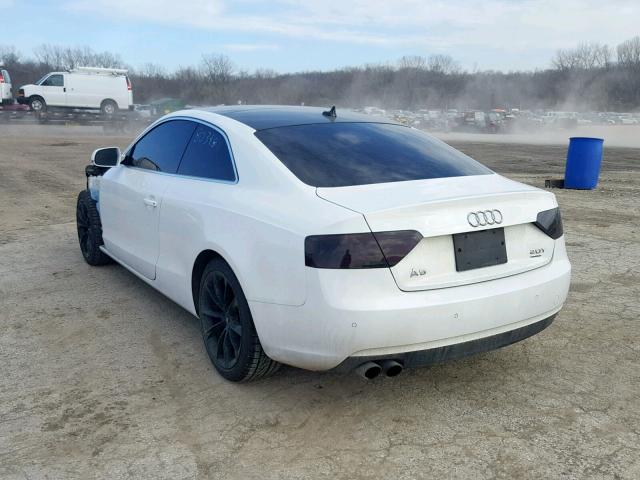 WAUVFAFRXDA000861 - 2013 AUDI A5 PRESTIG WHITE photo 3