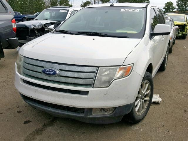 2FMDK3JC6ABA26975 - 2010 FORD EDGE SEL WHITE photo 2