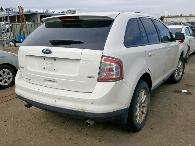 2FMDK3JC6ABA26975 - 2010 FORD EDGE SEL WHITE photo 4