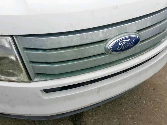 2FMDK3JC6ABA26975 - 2010 FORD EDGE SEL WHITE photo 9