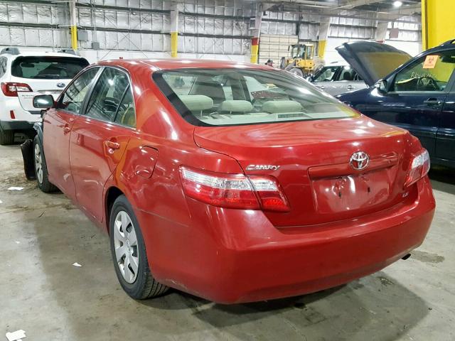 JTNBE46K773068357 - 2007 TOYOTA CAMRY NEW RED photo 3